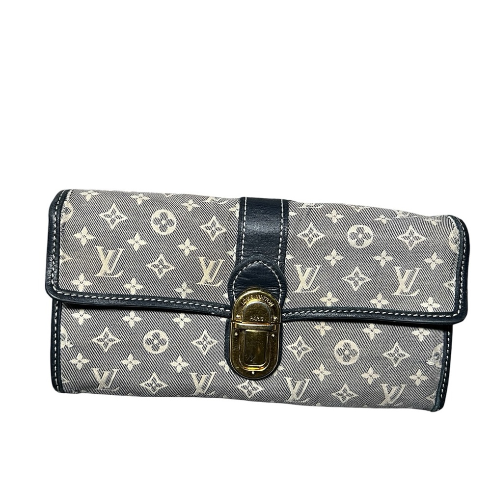 Louis Vuitton Monogram Clutch with Gold Accent